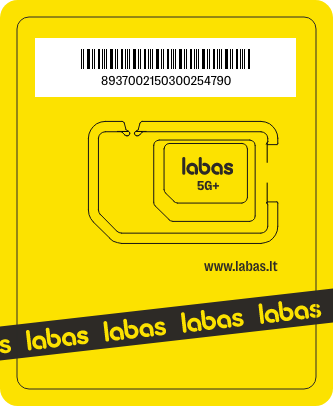 SIM kortelės pakuotė